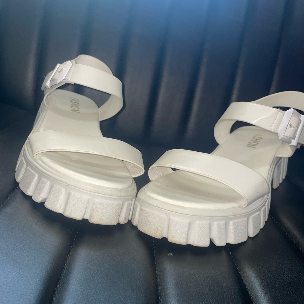 White Chunky Sandals